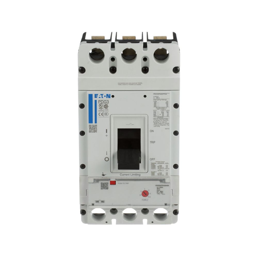 Eaton - Cutler Hammer PDG32M0400TFAJ Circuit Breaker | 600V 400A 2P 65kA@480V Thermal Magnetic