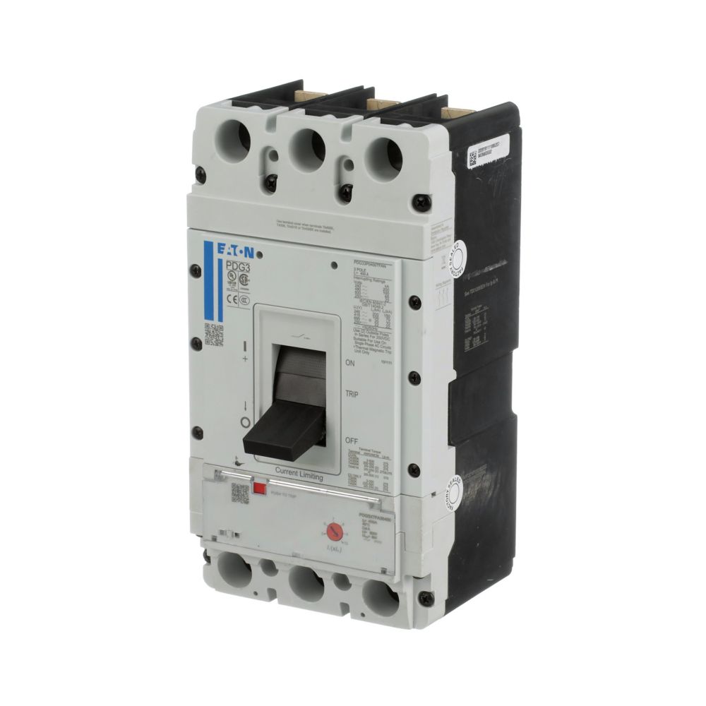 Eaton - Cutler Hammer PDG32M0400TFAJ Circuit Breaker | 600V 400A 2P 65kA@480V Thermal Magnetic