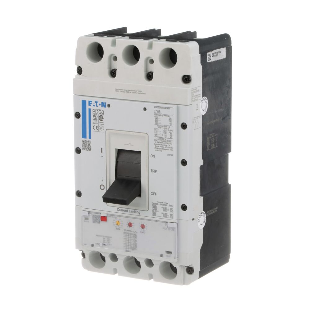 Cutler Hammer PDG33M0600B2NJ Circuit Breaker | 600V 600A 3P 65kA@480V Feed-Thru Power Defense