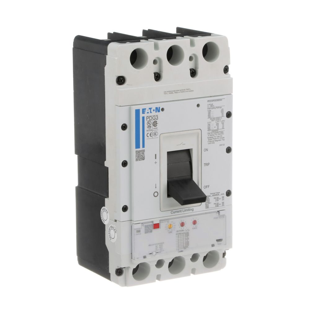 Cutler Hammer PDG33M0600B2NN Molded Case Circuit Breaker | 600V 600A 3P 65kA@480V Bolt-On Power Defense
