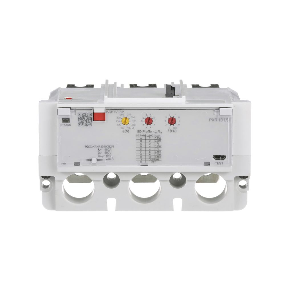Cutler Hammer PDG3XPXR30400E2N Circuit Breaker | 600V 3P 400A LSI Solid State Power Defense