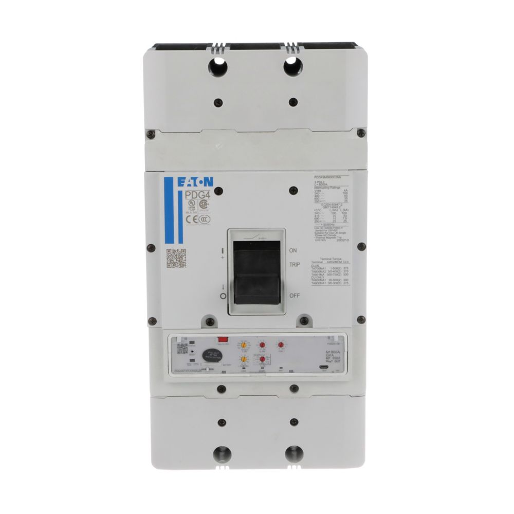 Eaton PDG43M0800E2NJ Circuit Breaker | 600V Thermal Magnetic Power Defense Series