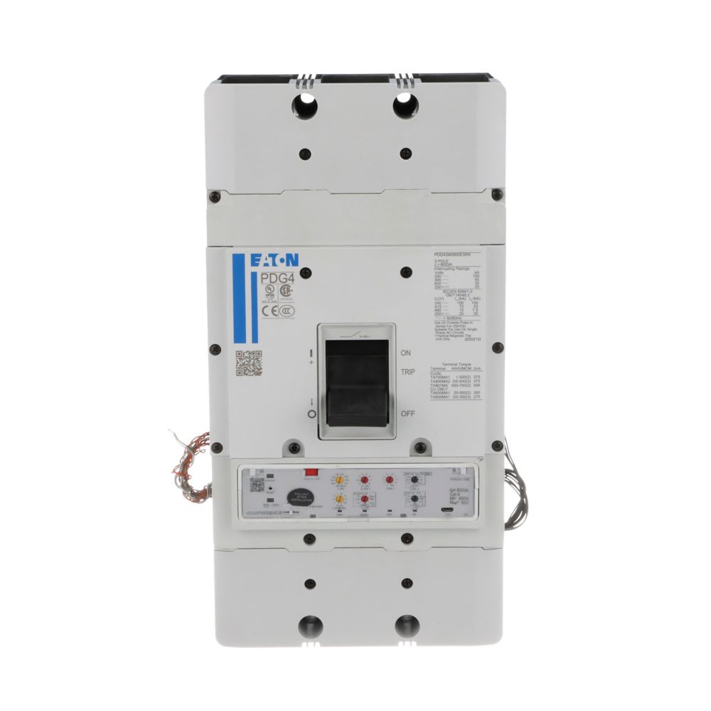 Eaton PDG43M0800E3MN Circuit Breaker | 600V Thermal Magnetic Power Defense Series