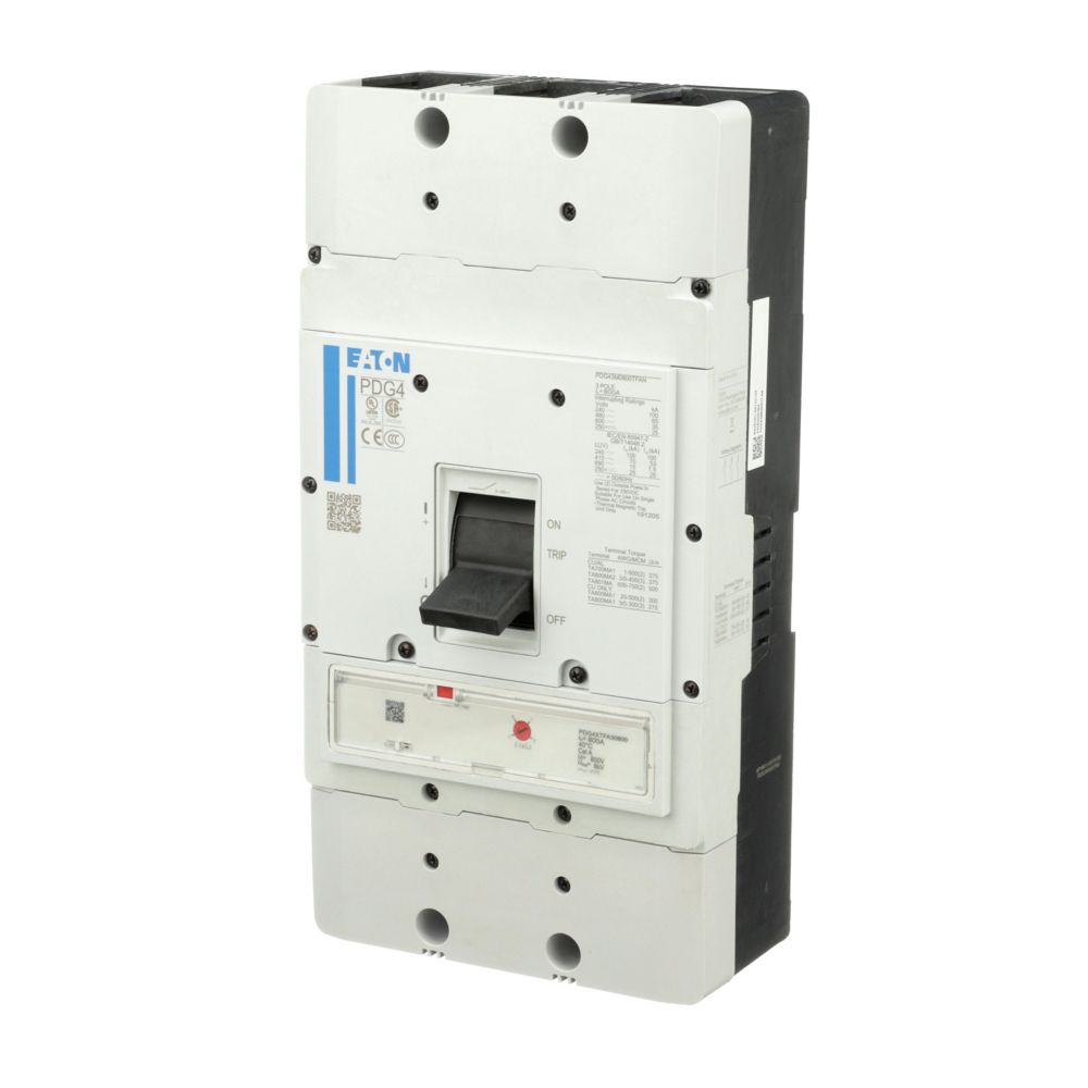 Cutler Hammer PDG43G0700TFAJ Circuit Breaker | 600V 700A 3P 35kA@480V Feed-Thru Power Defense