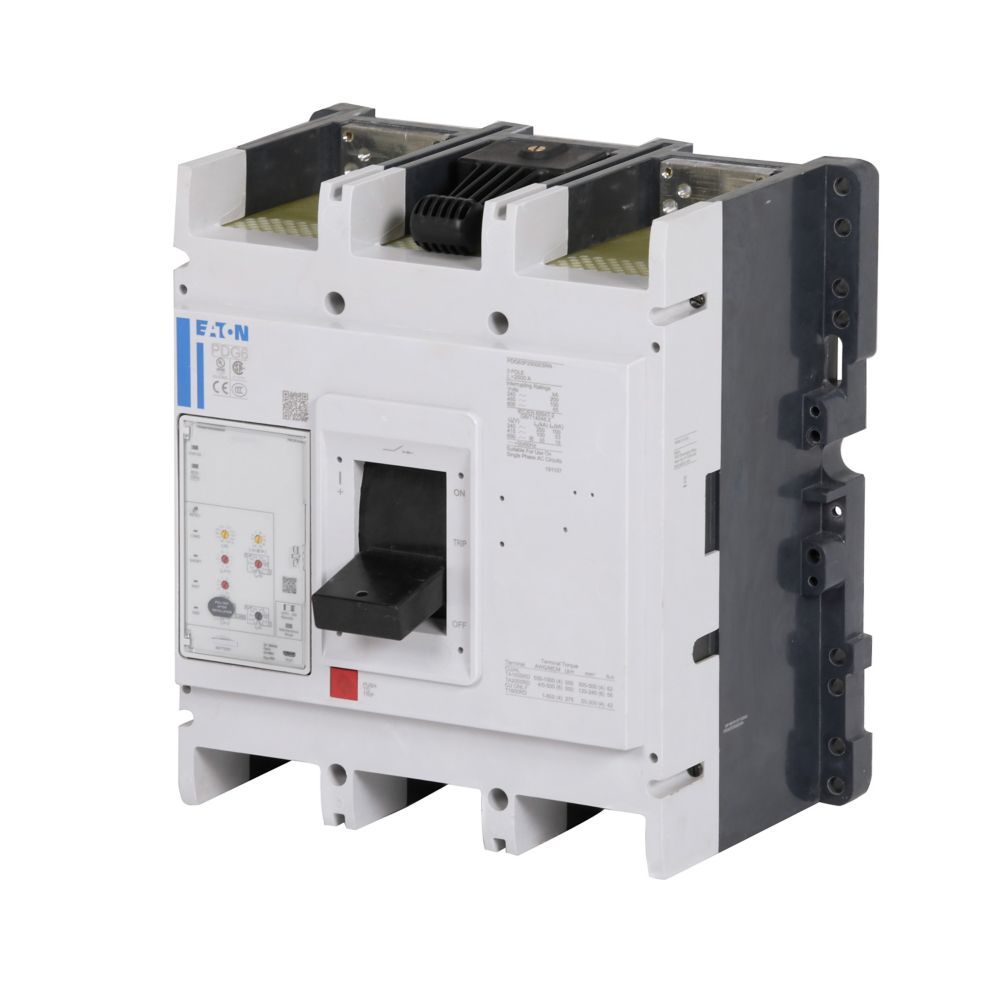 Eaton PDG63M1600E5RN Molded Case Circuit Breaker | 600V 1600A 3P 65kA@480V Bolt-On Power Defense