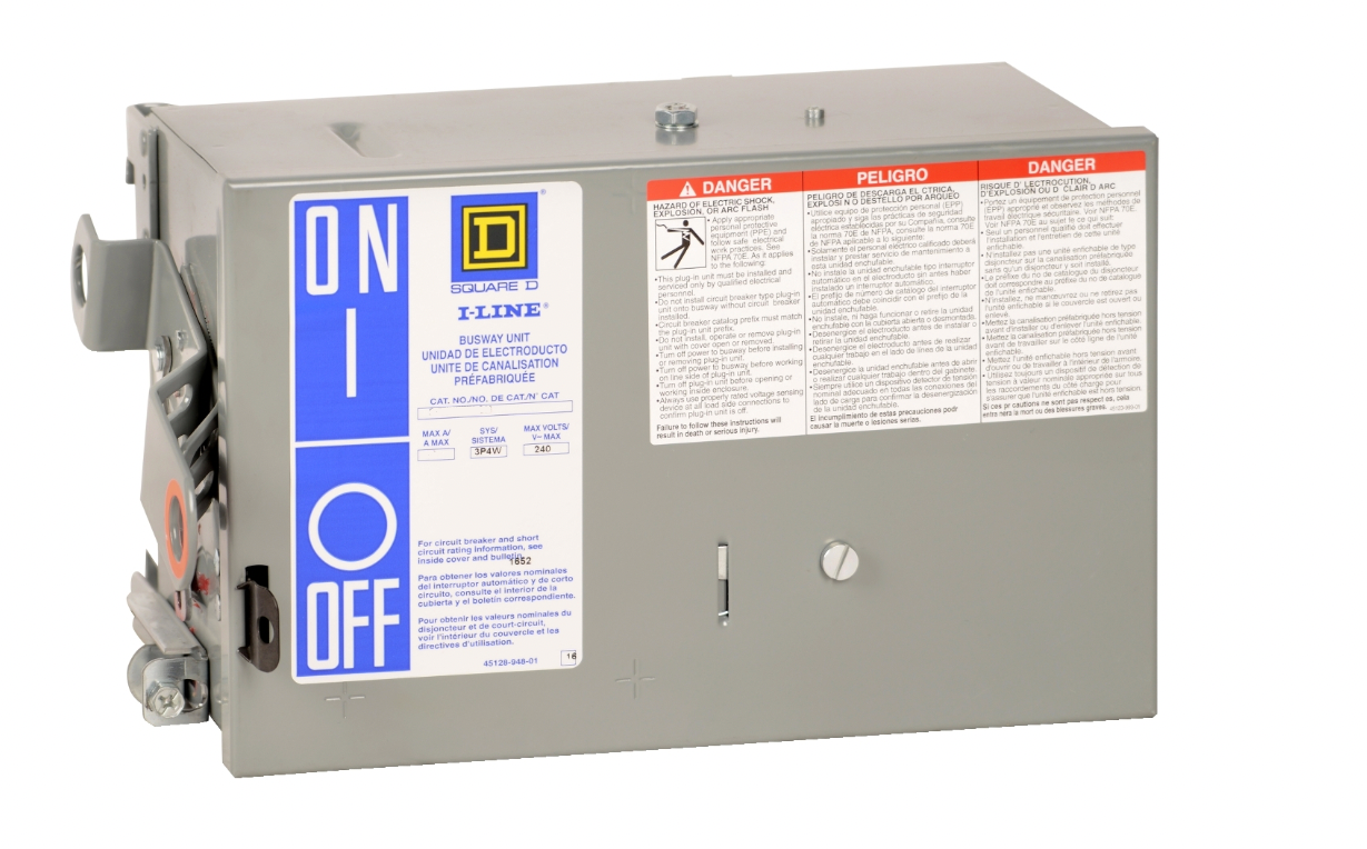 Square D PFC34100GN 100 Amp Breaker Type  Bus Plug - Essential Electric Supply