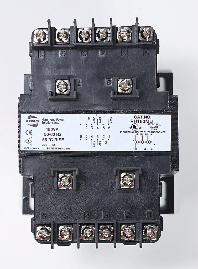 Hammond Power Solutions PH150MLI Transformer | 460/230/208V to 115/24V 50/60Hz