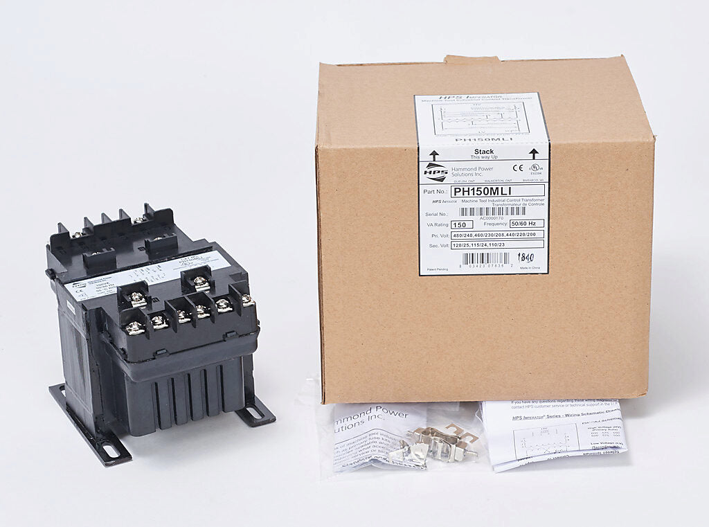 Hammond Power Solutions PH150MLI Transformer | 460/230/208V to 115/24V 50/60Hz