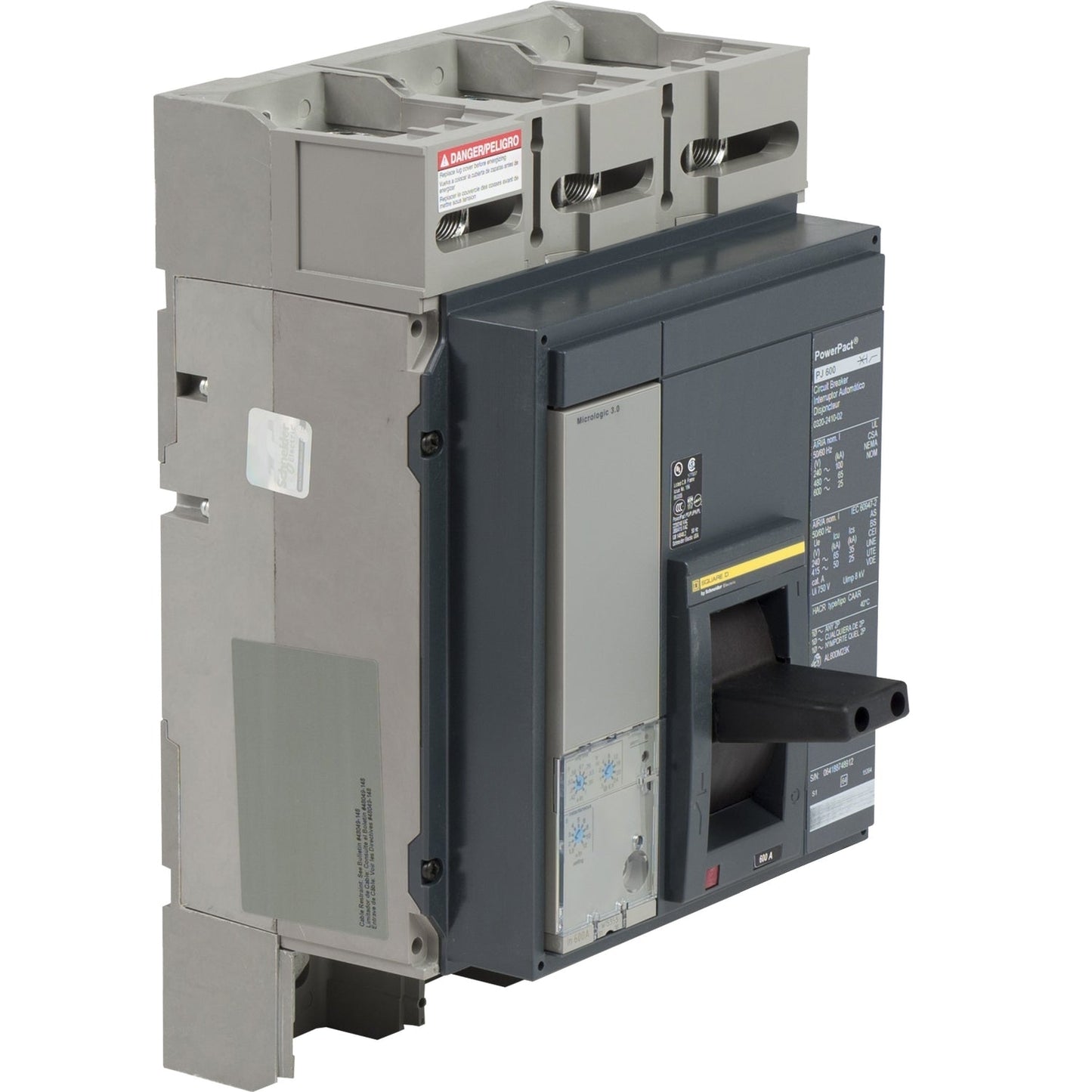 Square D PJM36120 Molded Case Circuit Breaker | 600V 1200A 3P 65kA@480V Bolt-On Powerpact