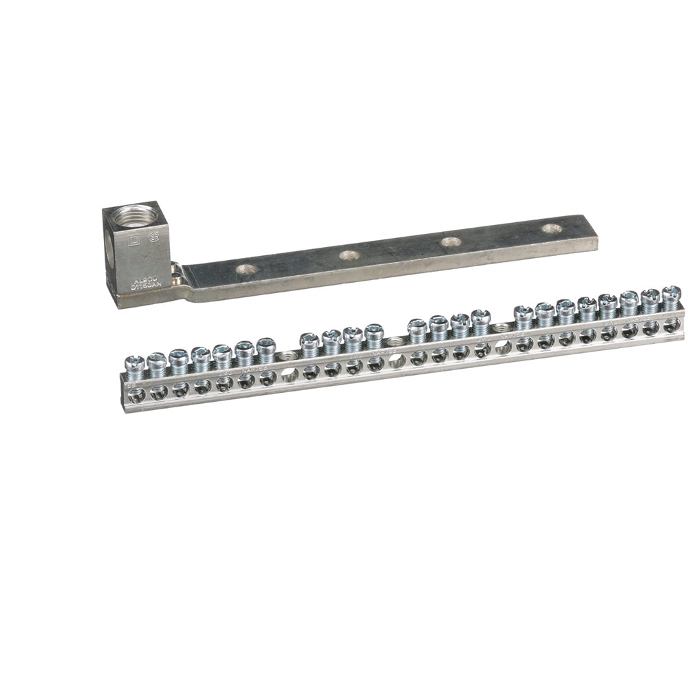 Square D PK23GTAL Ground Bar Kit | 23 Terminals AWG 1-4/0 Lugs QO/Homeline