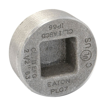 Crouse-Hinds PLG6 Conduit Plug | Gray Iron Alloy 2" Recessed PLG
