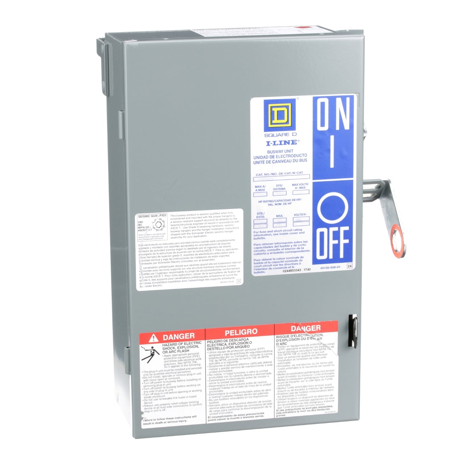 PQ3203G - Square D 30A 240V Fusible Bus Plug - Essential Electric Supply