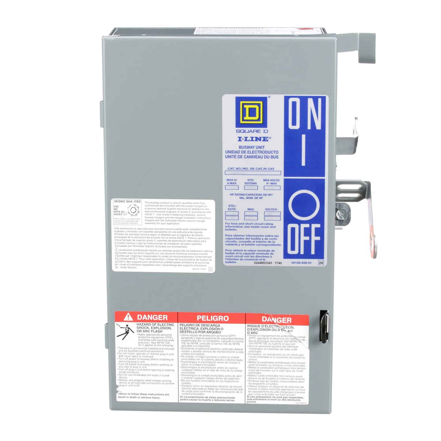 Square D PQ3206G Bus Plug | 60A 240V 3P 200kA I-Line