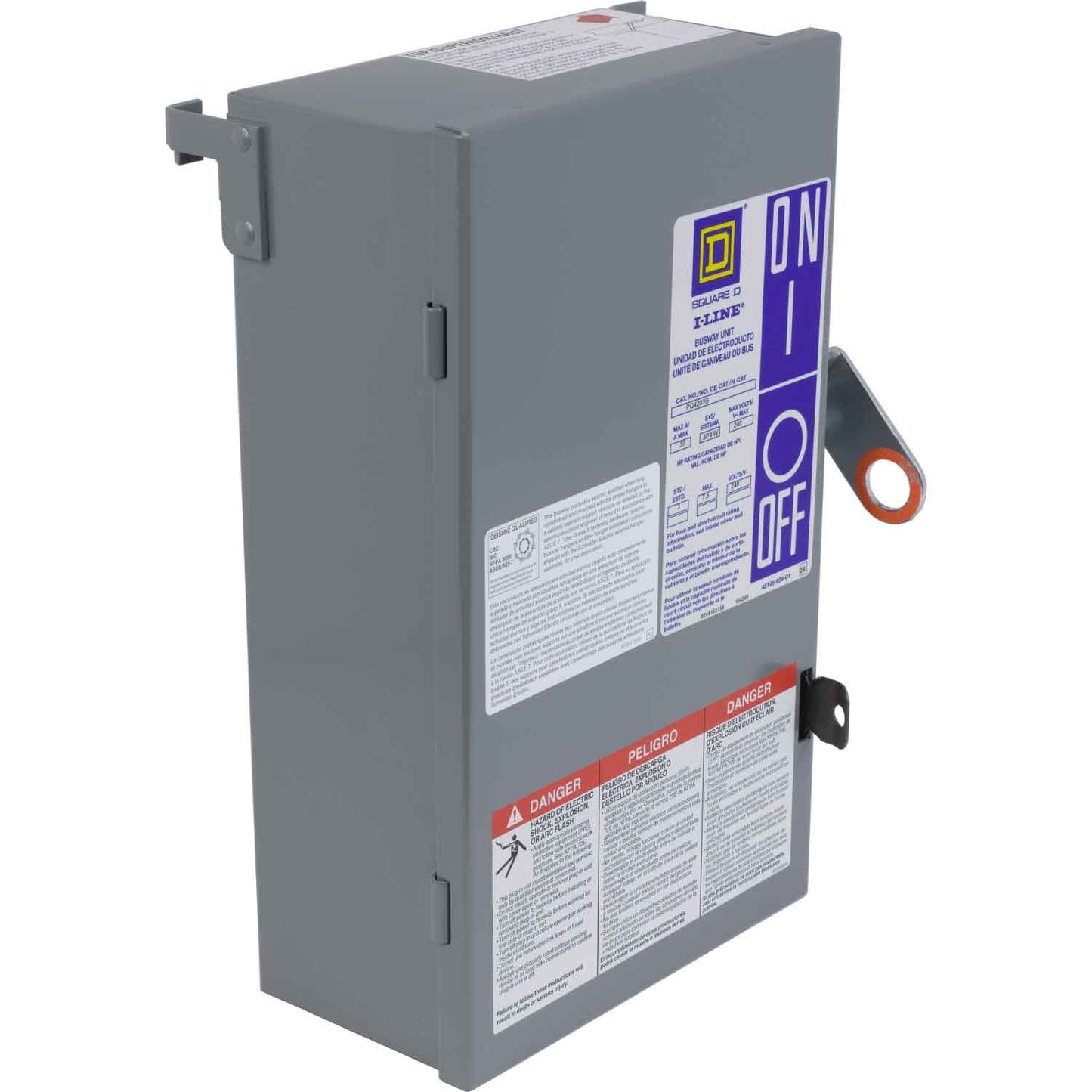 Square D PQ3220G Bus Plug | 200A 240V 3P 3W Fusible I-Line