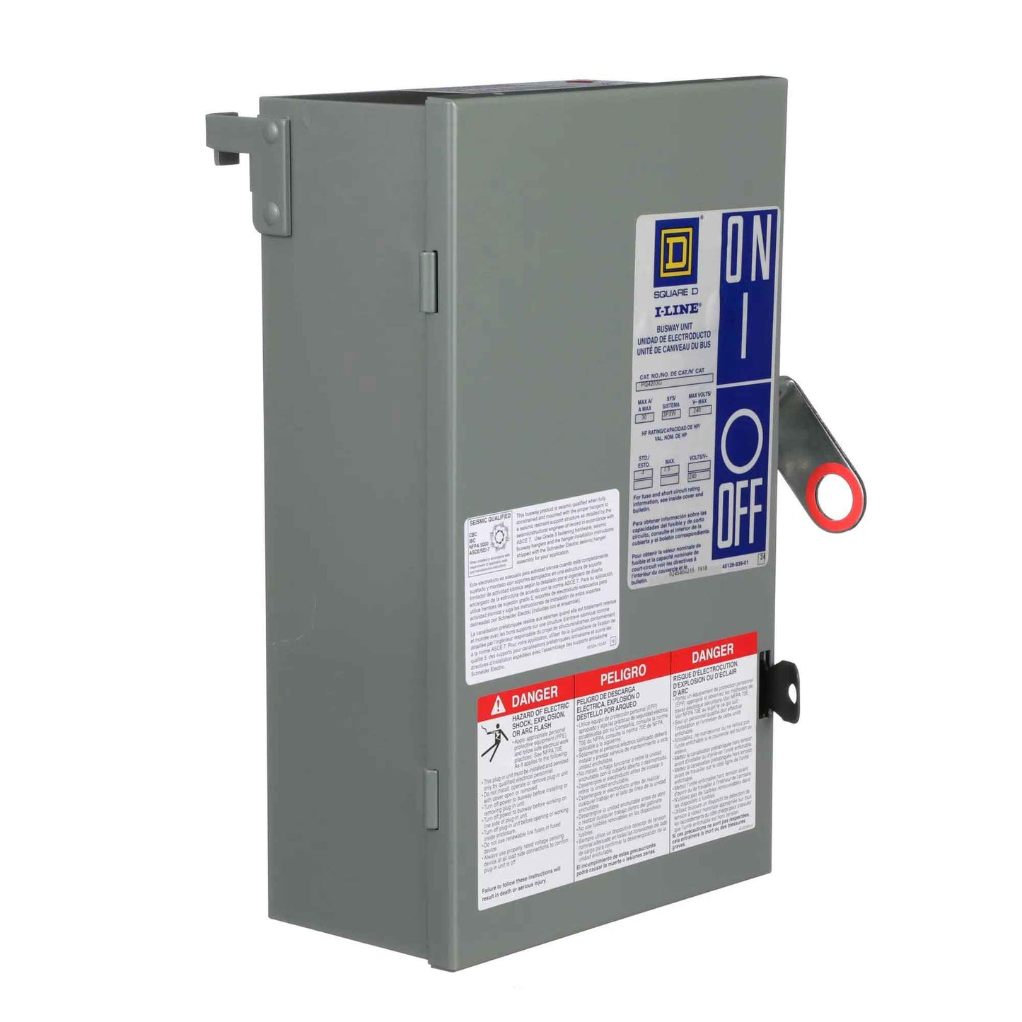 Square D PQ4203G Bus Plug | 240V 30A 3P 200kA I-Line