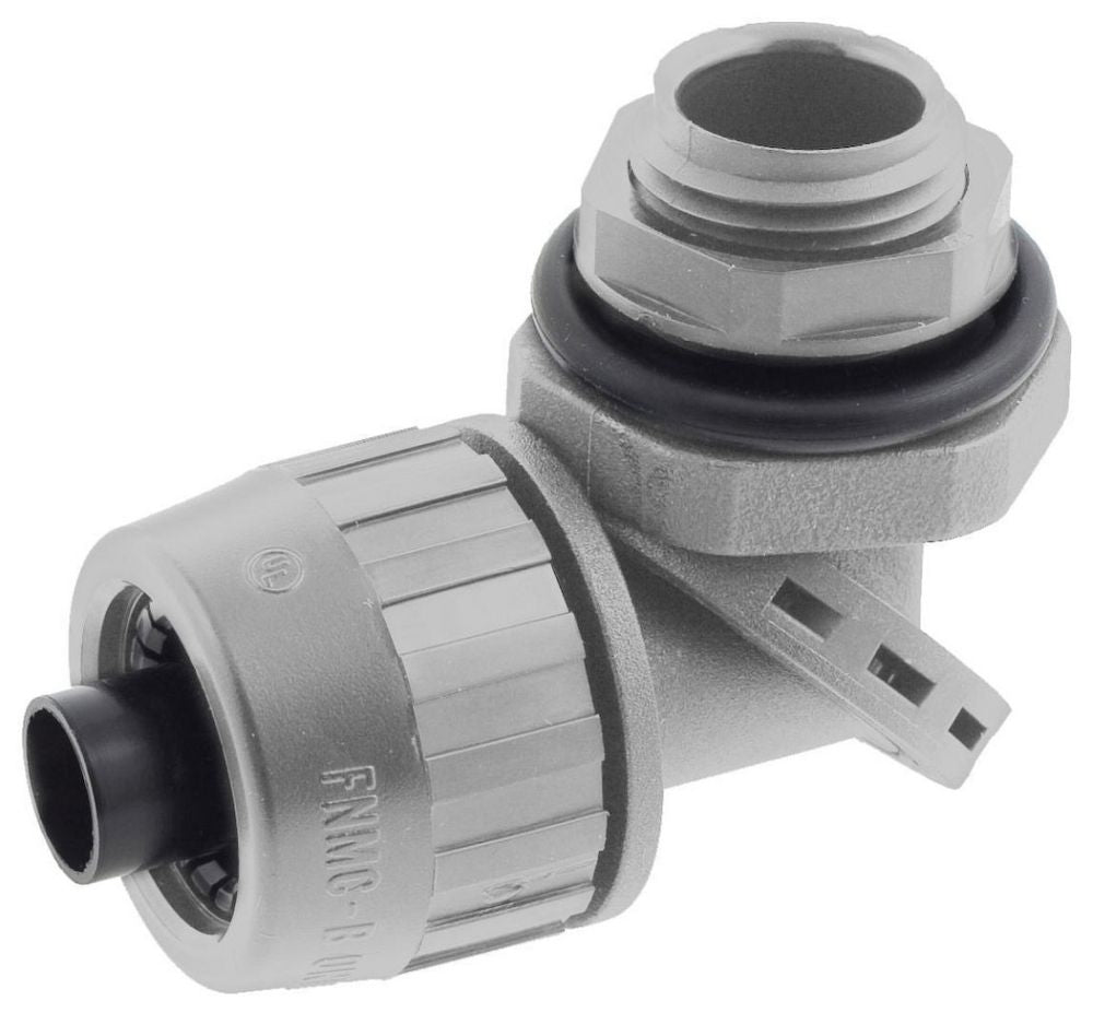 Hubbell PS0389NGY Conduit & Fittings | 3/8" Non-Metallic Black SwivelLok
