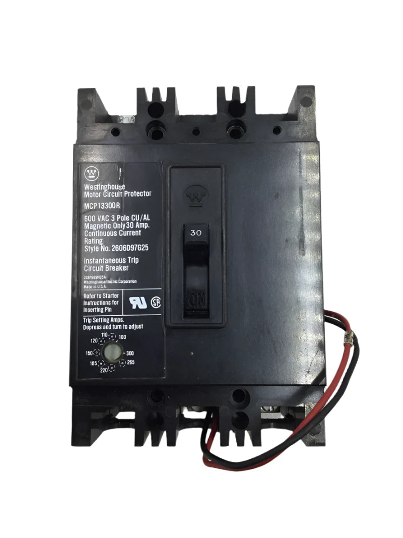 Cutler Hammer MCP13300R Circuit Breaker | 600V 30A 3P 65kA@480V Bolt-On MCP Series