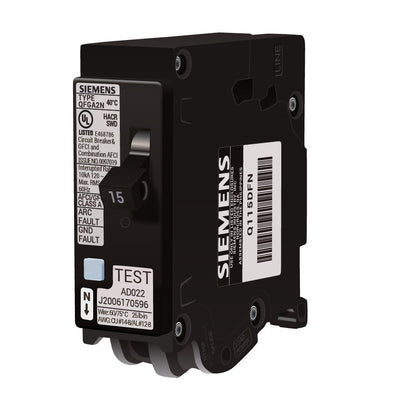 Siemens Q115DFN Circuit Breaker | Q Series Q 120/240V 15A