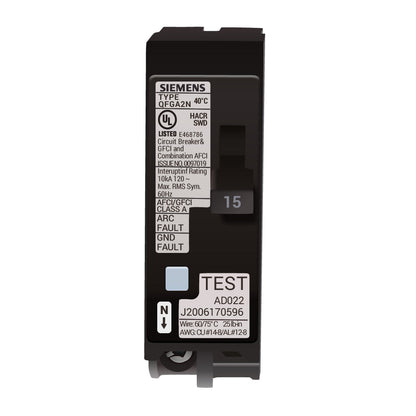 Siemens Q115DFN Circuit Breaker | Q Series Q 120/240V 15A