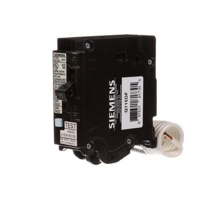 Siemens Q115DF Circuit Breaker | 120V 15A 1P 10kA@120V Plug-In Q Series