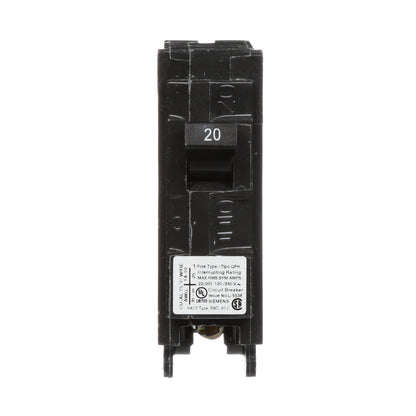 Siemens Q120H Circuit Breaker | 120V 20A 1P 22kA@120V Plug-In Q Series
