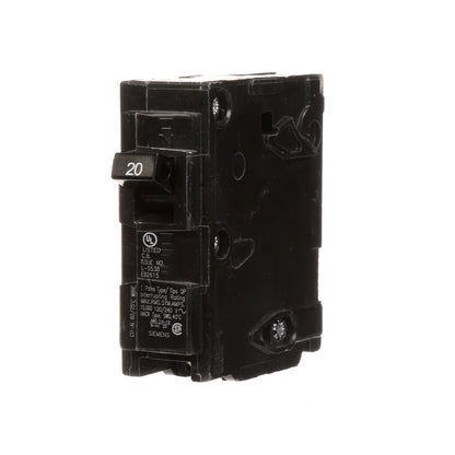 Siemens Q120 Circuit Breaker | 120VAC 20A 1P 10kA@120V Plug-In Q Series