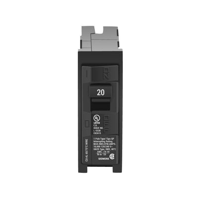 Siemens Q120 Circuit Breaker | 120V 20A 1P 10kA@120V Plug-In Q Series