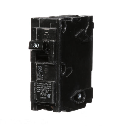 Siemens Q130 Circuit Breaker | 120V 30A 1P 10kA@120V Plug-In Q Series