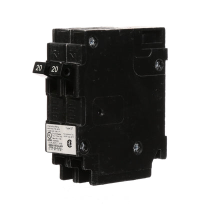 Siemens Q2020NC Circuit Breaker | 120/240V 20A 2P 10kA@240V Plug-In Q Series