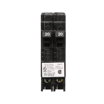 Siemens Q2020 Circuit Breaker | 120/240VAC 20A 2P 10kA@240V Plug-In Q Series