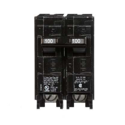 Siemens Q2100HH Circuit Breaker | 240V 100A 2P 65kA@240V Q Series