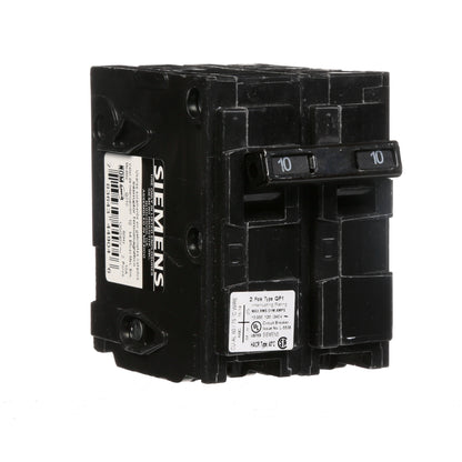 Siemens Q210 Circuit Breaker | 240V 10A 2P Plug-In 10kA@240V Q Series