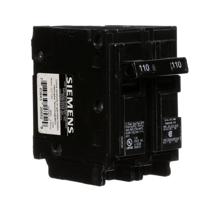 Siemens Q2110H Circuit Breaker | 240V 110A 2P 22kA@240V Plug-In Q Series