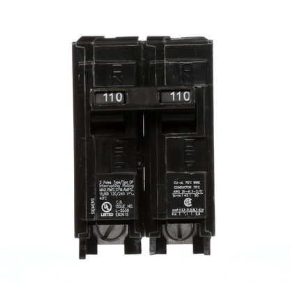 Siemens Q2110 Circuit Breaker | 240V 110A 2 Pole 10kA@240V Plug-In Q Series