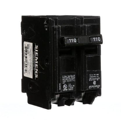 Siemens Q2110 Circuit Breaker | 240V 110A 2 Pole 10kA@240V Plug-In Q Series