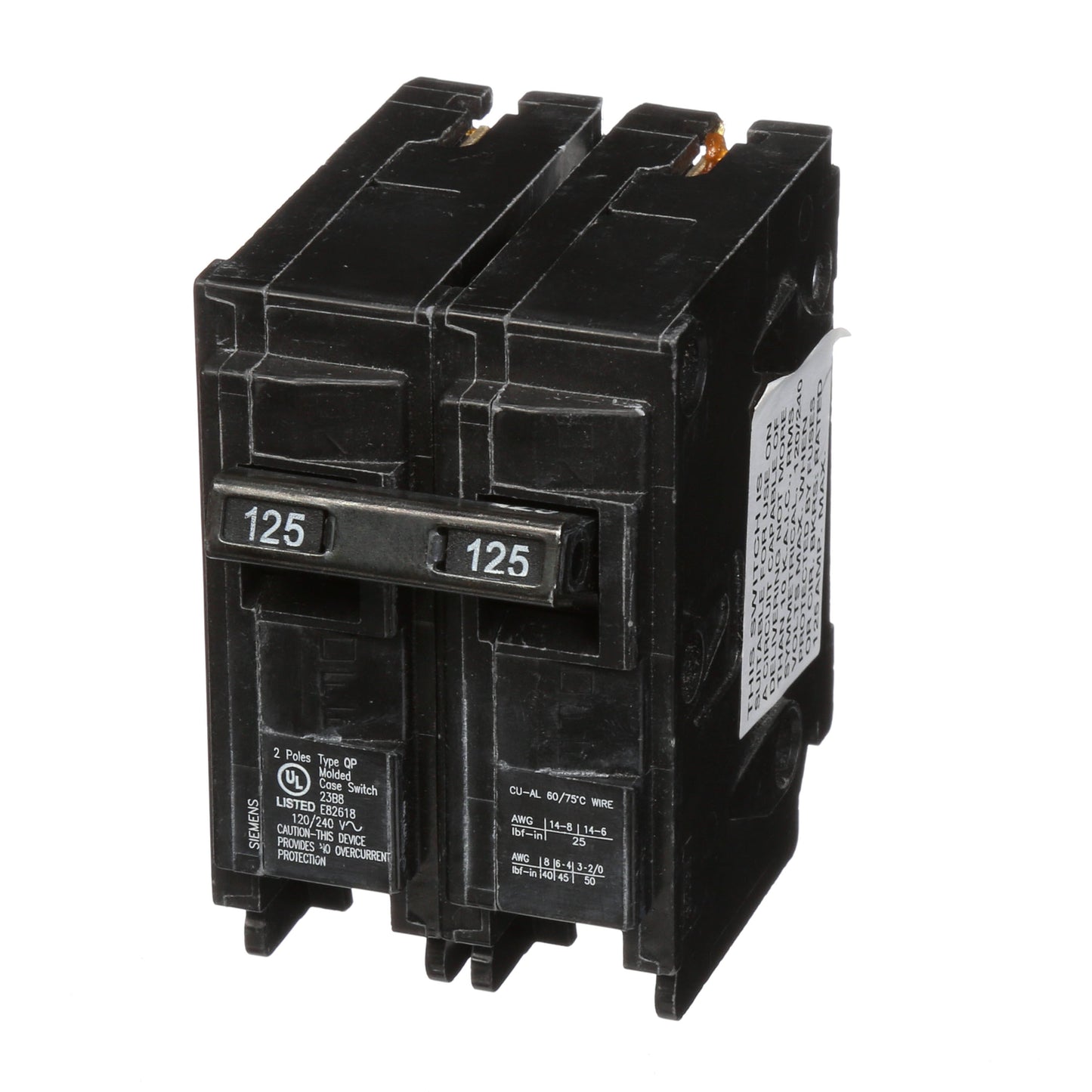 Siemens Q2125S Circuit Breaker Load Center