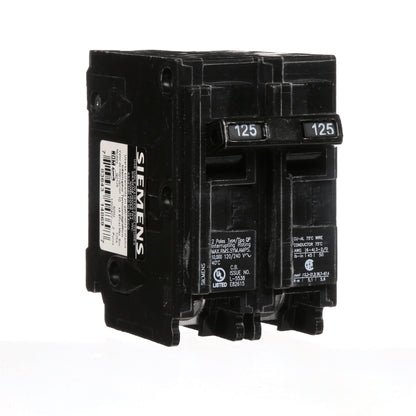 Siemens Q2125 Circuit Breaker | 120/240VAC 125A 2P 10kA@240V Plug-In Q Series