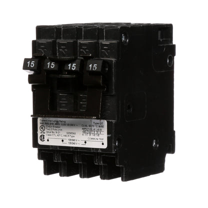 Siemens Q21515CT2 Circuit Breaker | 240V 15A 2P 10kA@240V Plug-In Q Series