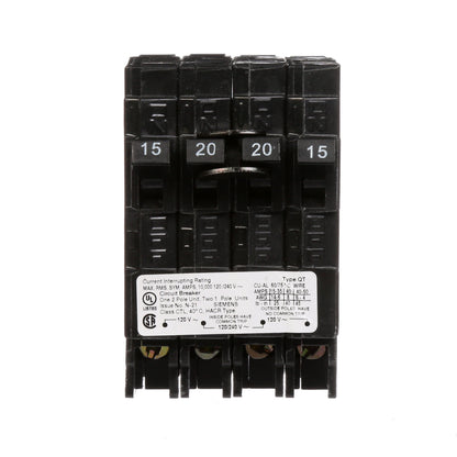 Siemens Q21520CT Circuit Breaker | 240V 20A 2P 10kA@240V Plug-In Q Series