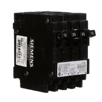 Siemens Q21525CT Circuit Breaker | 240V 25A 2P 10kA@240V Plug-In Q Series