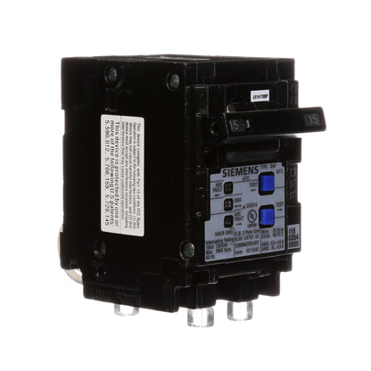Siemens Q215AFC Circuit Breaker | 240V 15A 2P 10kA@240V Plug-In Q Series