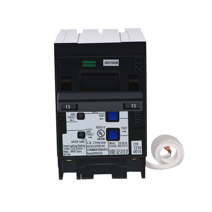 Siemens Q215AFC Circuit Breaker | 240V 15A 2P 10kA@240V Plug-In Q Series