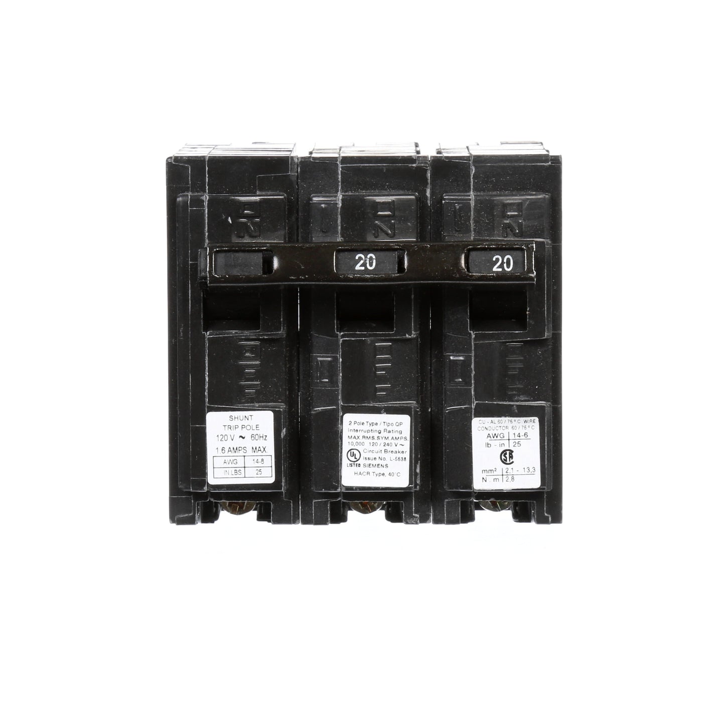 Siemens Q22000S01 Circuit Breaker | Q Series QP 240V 20A