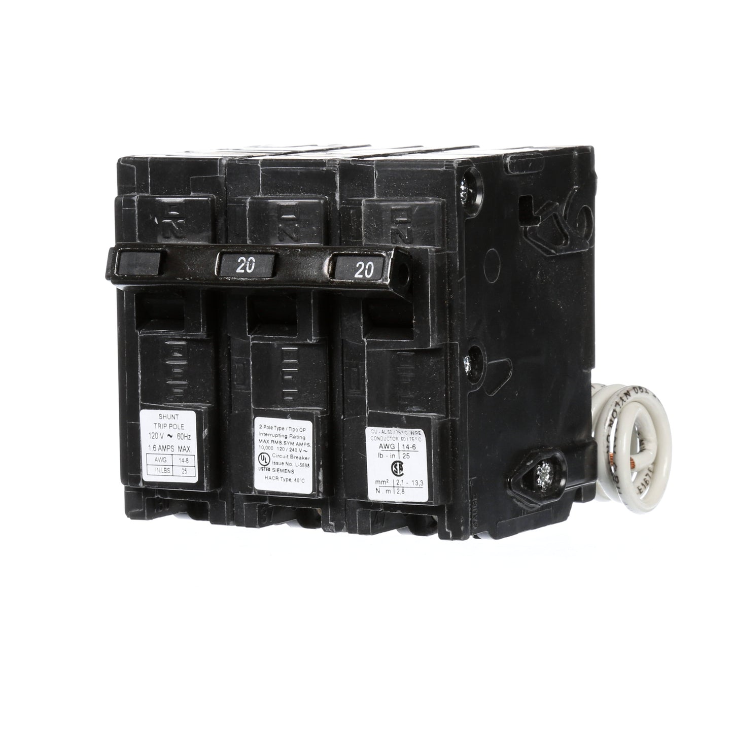 Siemens Q22000S01 Circuit Breaker | Q Series QP 240V 20A