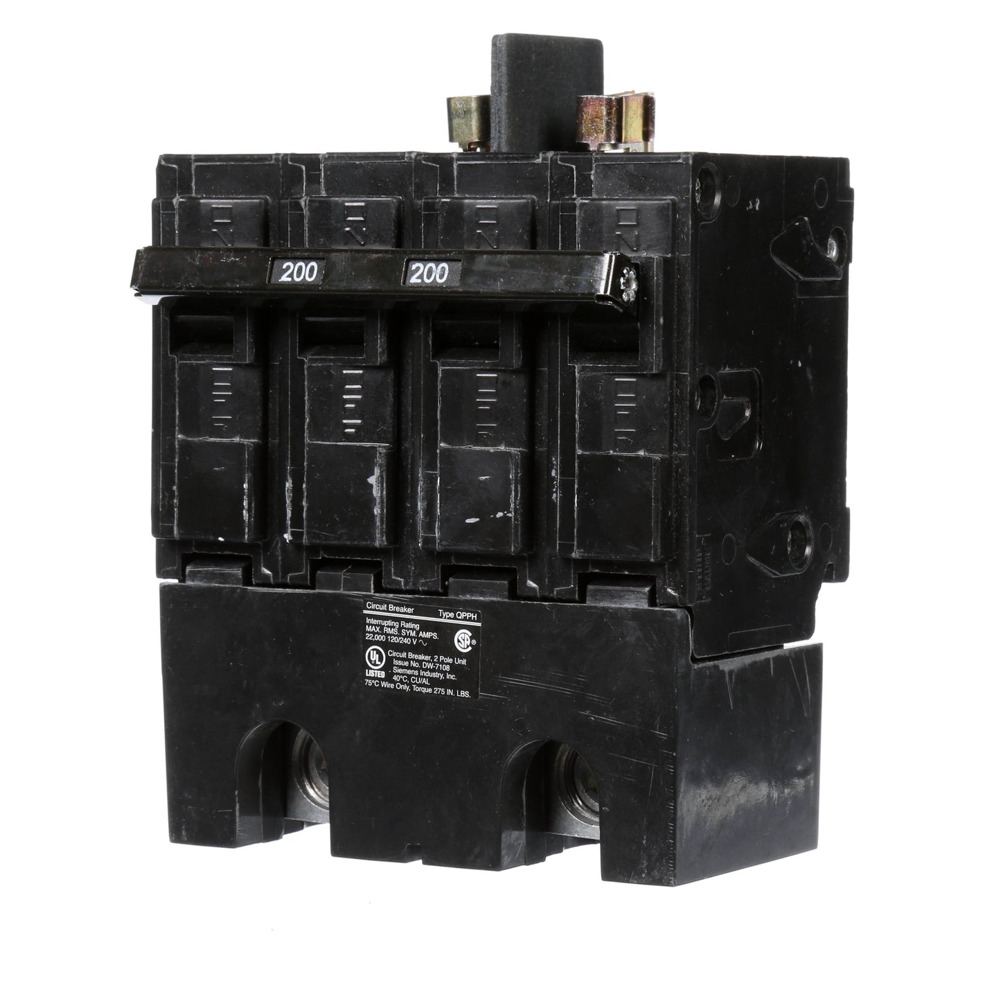 Siemens Q2200BH Circuit Breaker | 240V 200A 2P 22kA@240V Plug-In Q Series