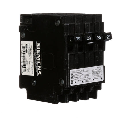 Siemens Q22020CT Circuit Breaker | 240V 20A 2P 10kA@240V Plug-In Q Series