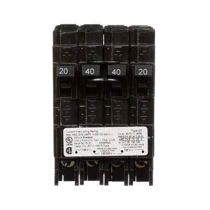 Siemens Q22040CT Circuit Breaker | 240V 40A 2P 10kA@240V Plug-In Q Series
