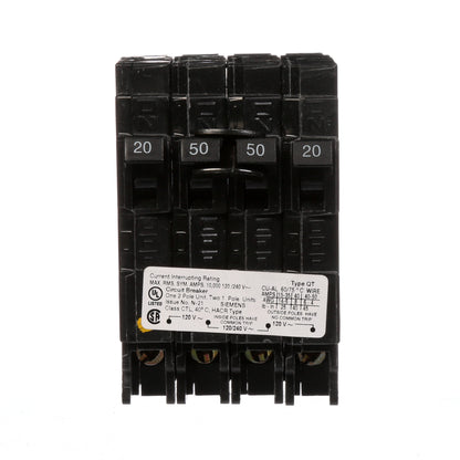 Siemens Q22050CT Circuit Breaker | 240V 50A 2P 10kA@240V Plug-In Q Series