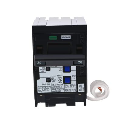 Siemens Q220AFC Circuit Breaker | 240V 20A 2P Plug-In 10kA@240V Q Series