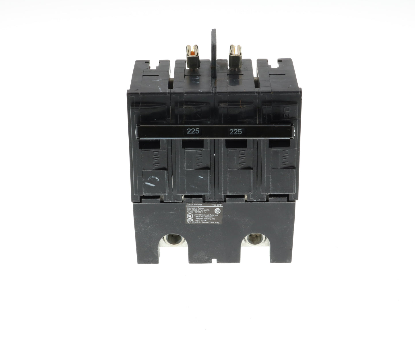 Siemens Q2225B Circuit Breaker | 240V 225A 2 Pole 10kA@240V Plug-In Q Series